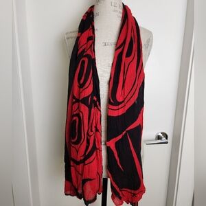 Native Northwest Orca Scarf